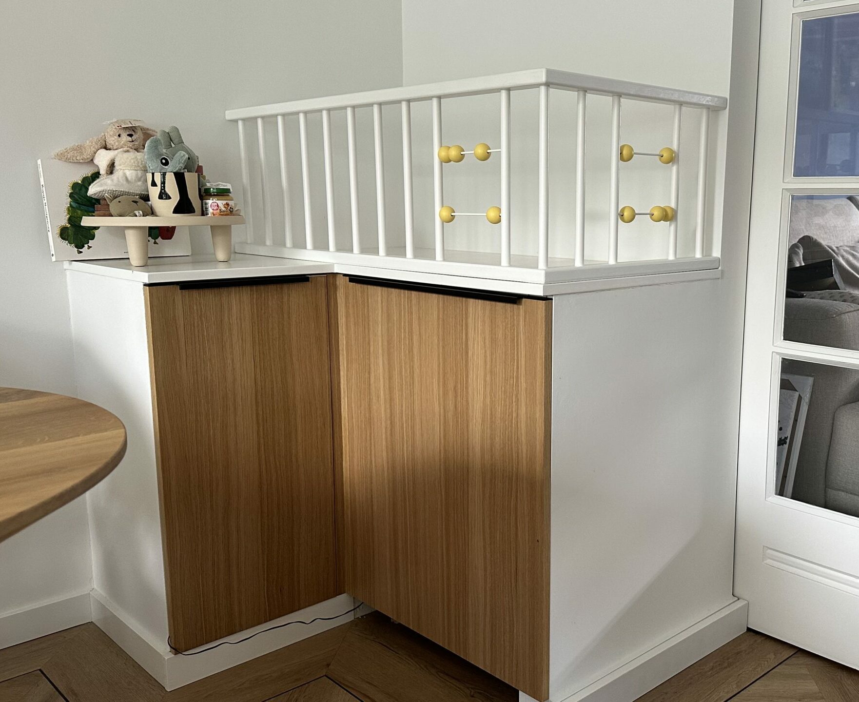 Custom baby box and shelf